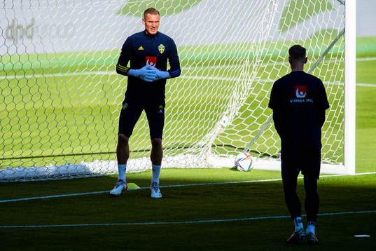 Goalkeeper Robin Olsen of the Swedish national football team