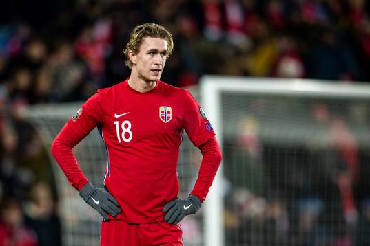 Ola Solbakken of Norway looks dejected