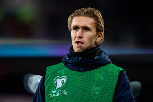 Ola Solbakken of Norway warms up