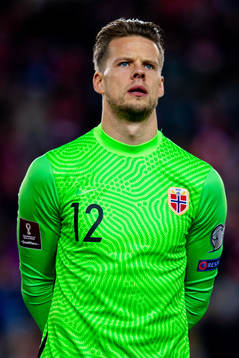 Goalkeeper Ørjan Håskjold Nyland of Norway