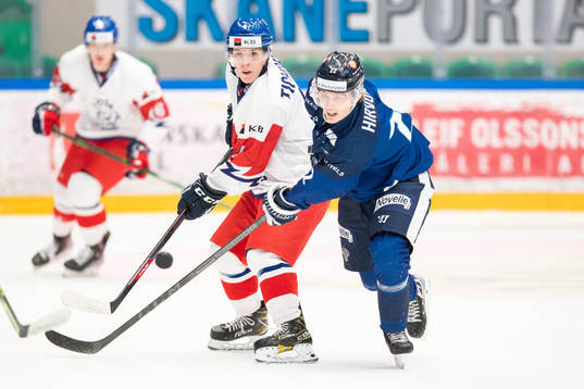 Jiri Tichacek of Czech Republic and Roni Hirovonen of