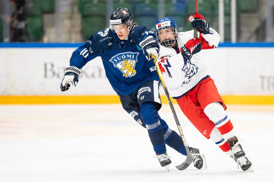 Kasper Puutio of Finland and Jiri Kulich of Czech Republic