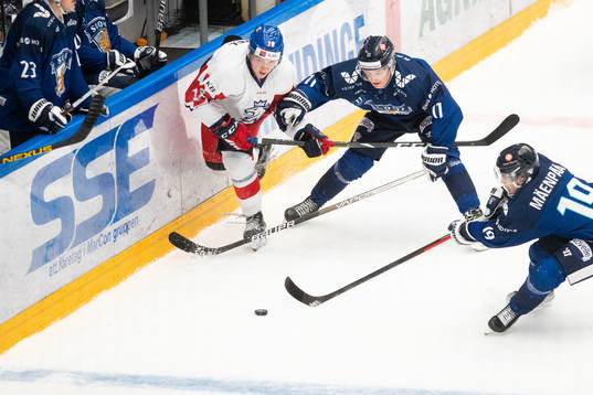 Stanislav Vrhel of Czech Republic and Oliver Kapanen of