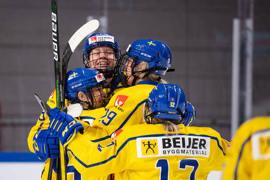 Sara Hjalmarsson of Sweden celebrates scoring 2-0