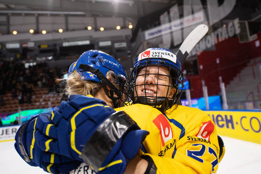 Emma Nordin of Sweden celebrates
