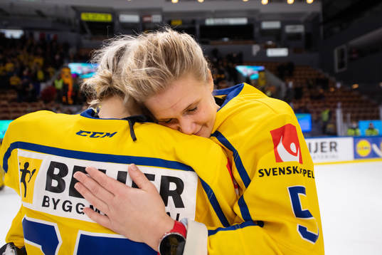 during the Olympic Qualification ice hockey game between