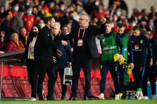 Head coach Janne Andersson of Sweden