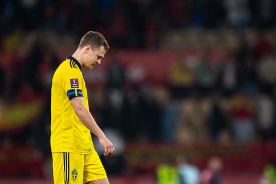 Viktor Claesson of Sweden looks dejected