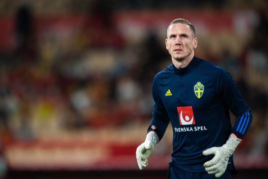 Goalkeeper Robin Olsen of Sweden