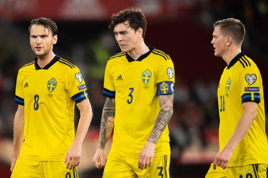 Albin Ekdal, Victor Nilsson Lindelöf and Joakim Nilsson of