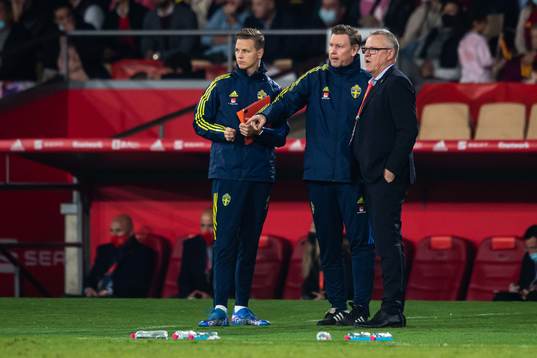 Goalkeeper coach Mats Elfvendahl, assistant coach Peter