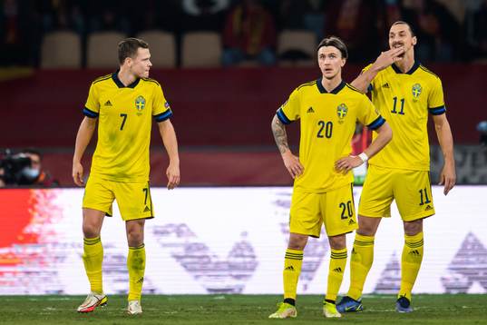 Viktor Claesson, Kristoffer Olsson and Zlatan Ibrahimovic