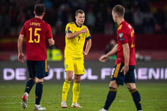 Viktor Claesson of Sweden looks dejected