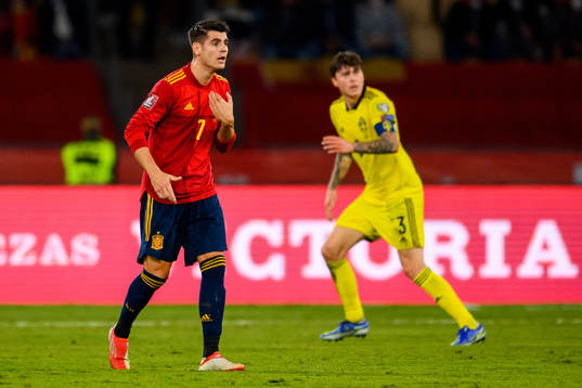 Alvaro Morata of Spain