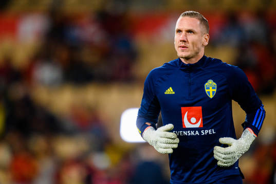 Goalkeeper Robin Olsen of Sweden
