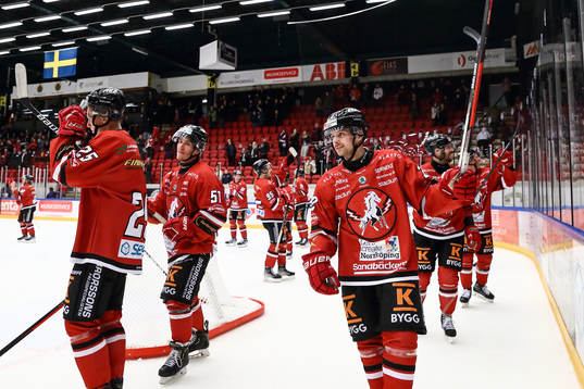 Vita Hästens spelare jublar