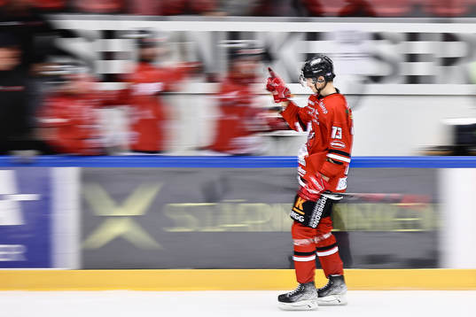 Vita Hästens Fabian Ilestedt jublar
