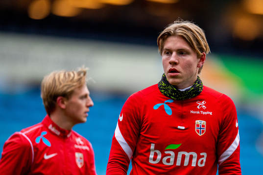 Jens Petter Hauge of the Norwegian national football team