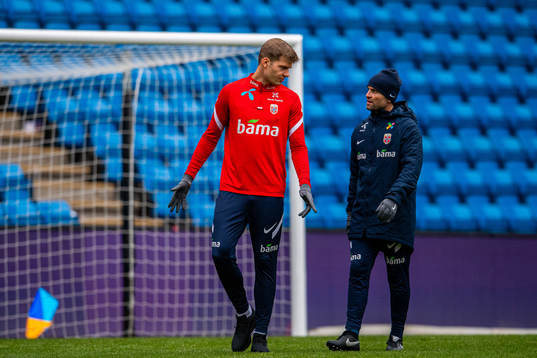 Alexander Sørloth and Thomas Ødegaard, manual therapist