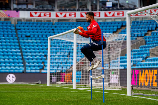 Goalkeeper Sten Grytebust of the Norwegian national