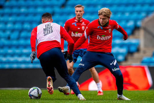 Jens Petter Hauge of the Norwegian national football team
