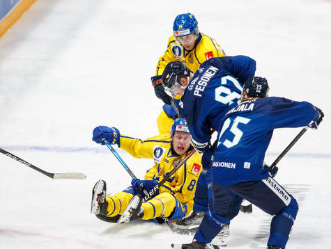 Fredrik Olofsson, Pontus Holmberg of Sweden, Harri Pesonen