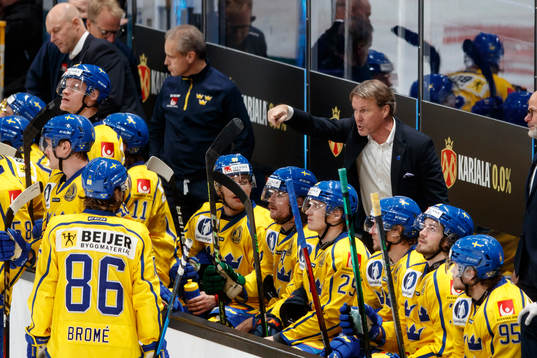 Head coach Johan Garpenlöv of Sweden