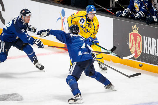 Leon Bristedt of Sweden, Teemu Tallberg of Finland and