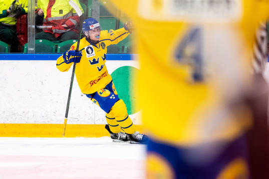 Oskar Magnusson of Sweden celebrates