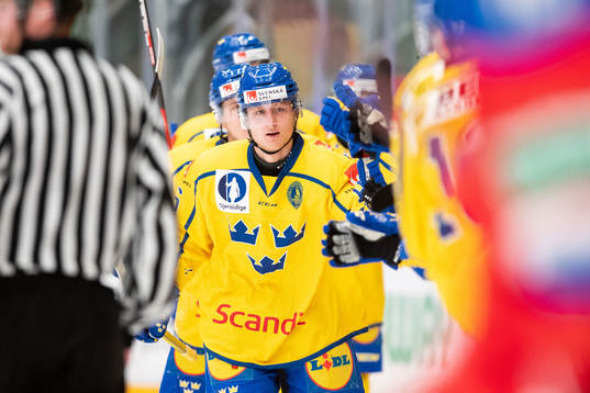 Oskar Magnusson of Sweden celebrates