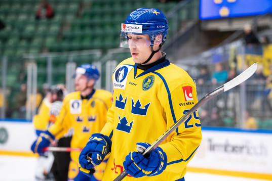 Daniel Torgersson of Sweden looks dejected
