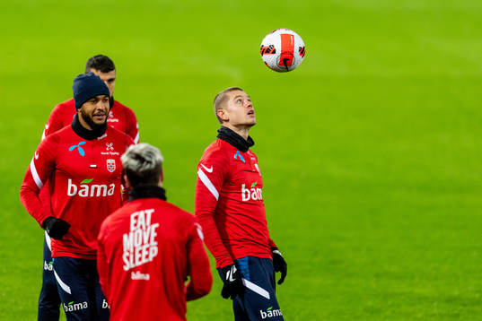 Joshua King and Julian Ryerson of the Norwegian national