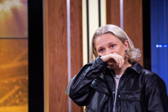 Emilia Larsson, Hammarby, tilldeles priset Årets genombrott