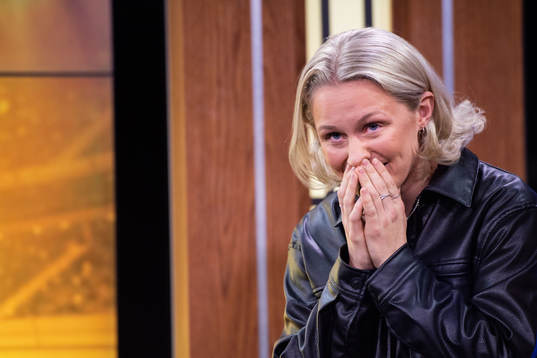 Emilia Larsson, Hammarby, tilldeles priset Årets genombrott