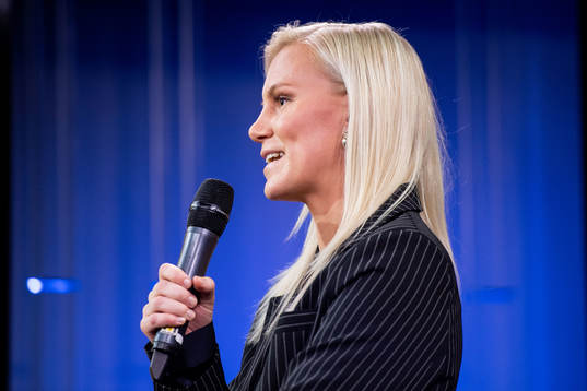 Josefine Rybrink, Kristianstad, vid presentationen av de