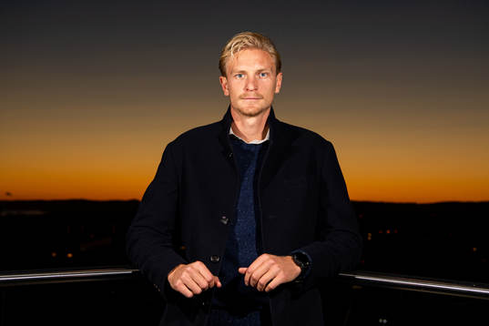 Morten Thorsby poses for a portrait