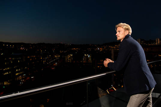 Morten Thorsby poses for a portrait