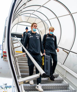Ola Solbakken and Morten Thorsby of the Norwegian national