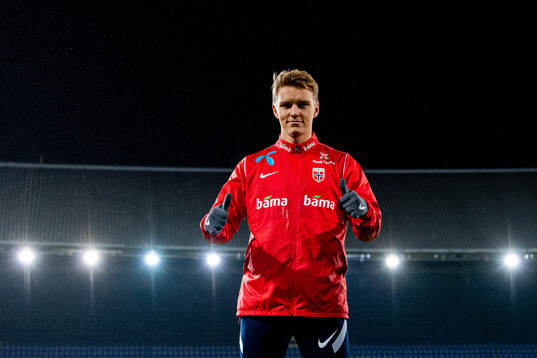 Martin Ødegaard of the Norwegian national football team