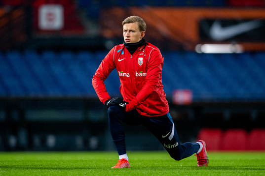 Marcus Holmgren Pedersen of the Norwegian national football