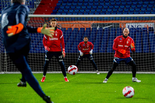 Goalkeepers Ørjan Håskjold Nyland, Sten Grytebust and