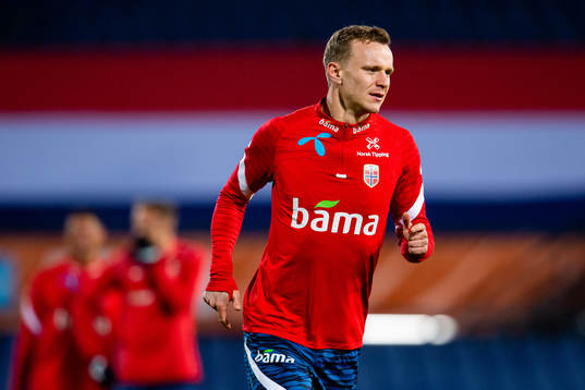 Marius Lode of the Norwegian national football team