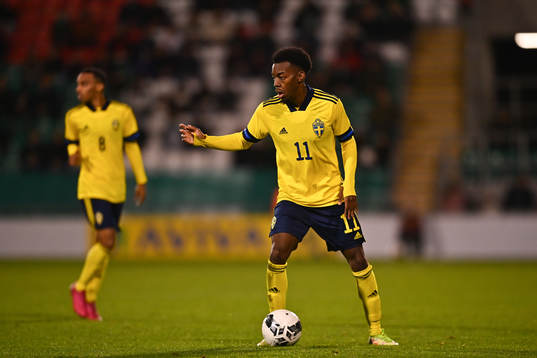 Anthony Elanga of Sweden