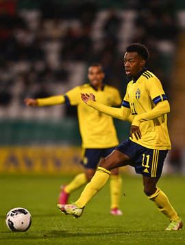 Anthony Elanga of Sweden