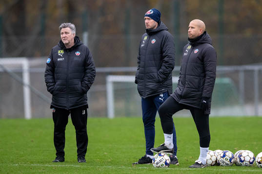 Materialförvaltare Lino Boriero, sportchef Andreas