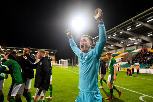 Louie Watson of Republic of Ireland celebrates
