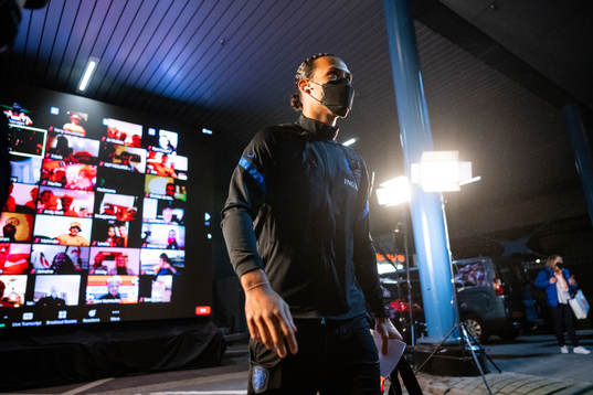 Virgil Van Dijk of Netherlands arrives