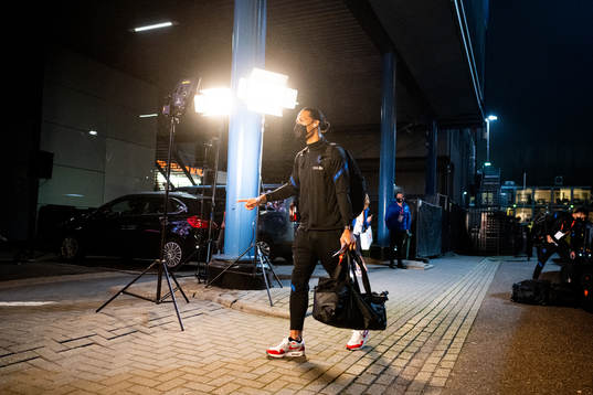 Virgil Van Dijk of Netherlands arrives