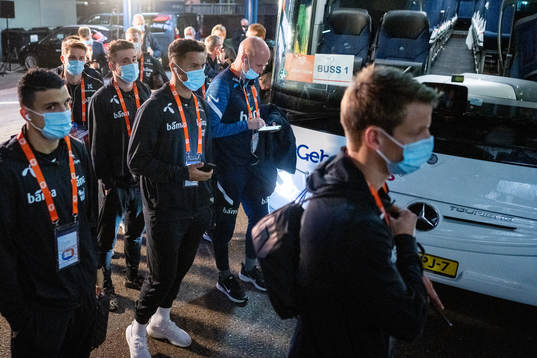 Mohamed Elyounoussi, goalkeeper Sten Grytebust and Ståle