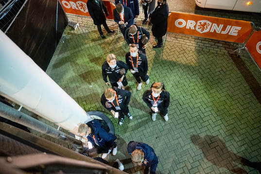 Players of Norway arrive